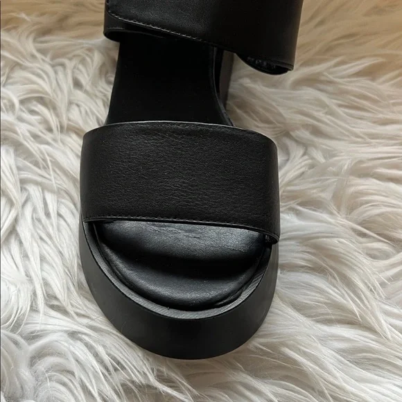 Lonza Cample Black Platform Sandals Size EU42